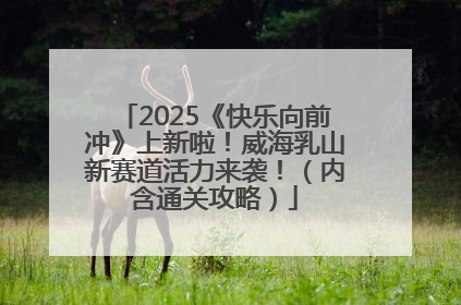 2025《快乐向前冲》上新啦！威海乳山新赛道活力来袭！（内含通关攻略）