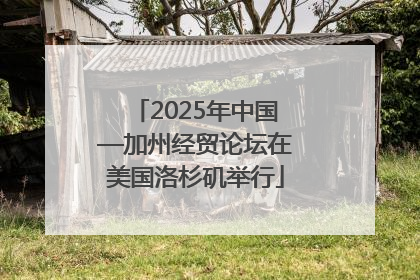 2025年中国—加州经贸论坛在美国洛杉矶举行