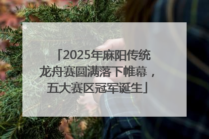 2025年麻阳传统龙舟赛圆满落下帷幕，五大赛区冠军诞生