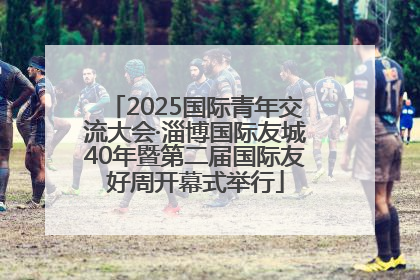 2025国际青年交流大会·淄博国际友城40年暨第二届国际友好周开幕式举行