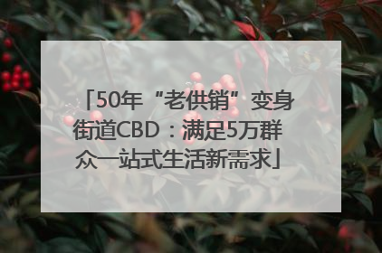 50年“老供销”变身街道CBD：满足5万群众一站式生活新需求
