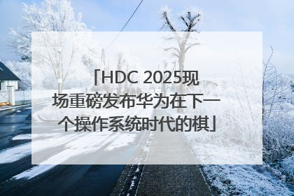 HDC 2025现场重磅发布华为在下一个操作系统时代的棋